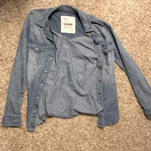 Garage denim button down